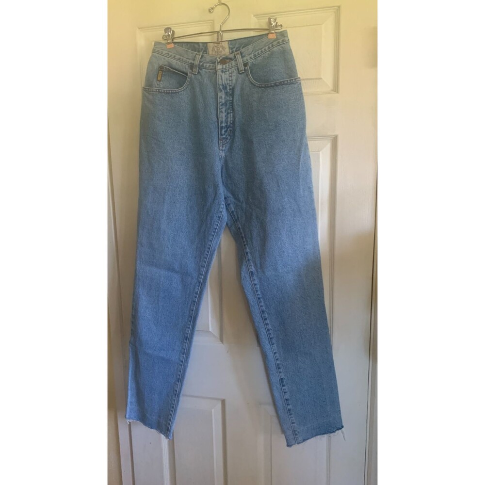 Vintage  Armani Jeans High Rise Straight Leg Jeans Made in Italy Size 33
